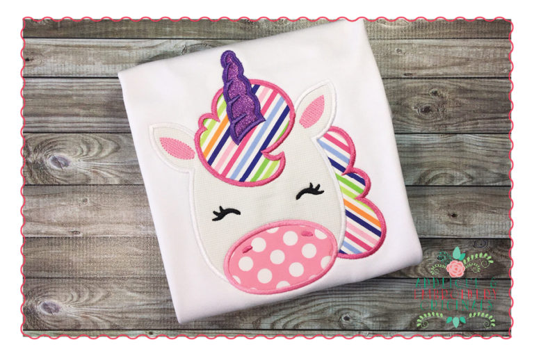 319 Unicorn Head Applique Design - Image 4