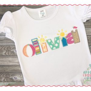 345 Beach Mini Alpha Font