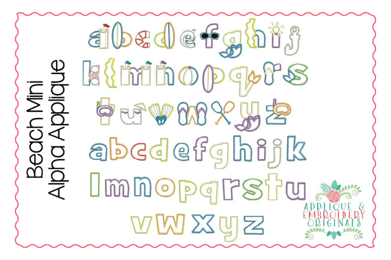 345 Beach Mini Alpha Font - Image 2