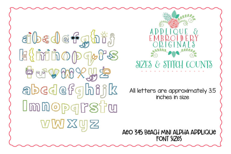 345 Beach Mini Alpha Font - Image 3