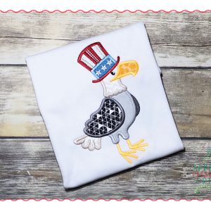 350 American Eagle 4th July Applique Design