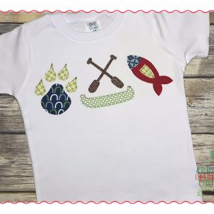 363 Outdoor Fun Boys Trio Simple Stitch Applique Design