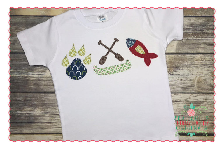 363 Outdoor Fun Boys Trio Simple Stitch Applique Design