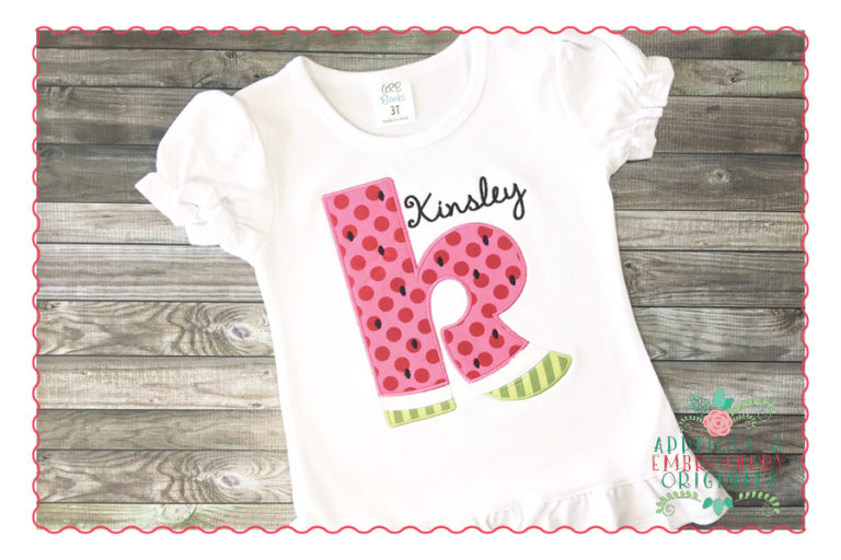 378 Watermelon Alpha Applique Font - Image 2