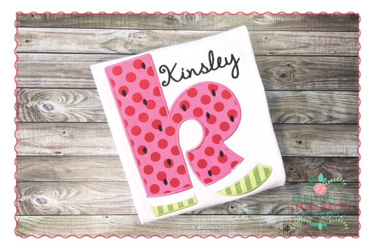 378 Watermelon Alpha Applique Font