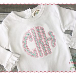 383 Scallop Circular Monogram Font