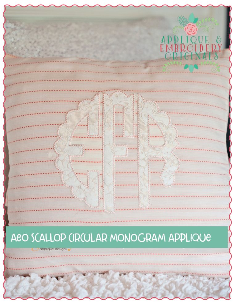 383 Scallop Circular Monogram Font - Image 3