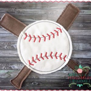 1468 Baseball Softball Bats Door Hanger In-The-Hoop1468 Baseball Softball Bats Door HangerApplique Design