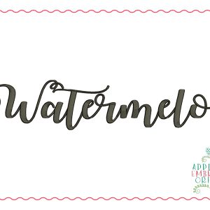 385 Watermelon Script Embroidery Font