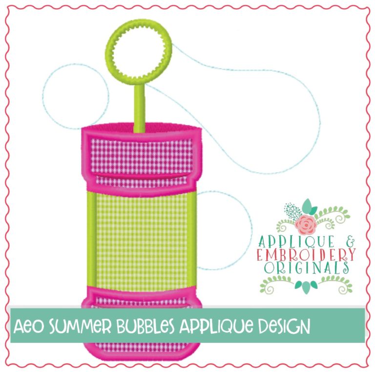 401 Summer Bubbles Applique Design - Image 2