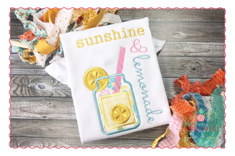 403 Sunshine and Lemonade Applique Design