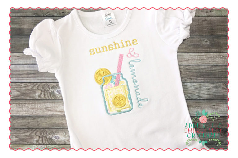 403 Sunshine and Lemonade Applique Design - Image 4
