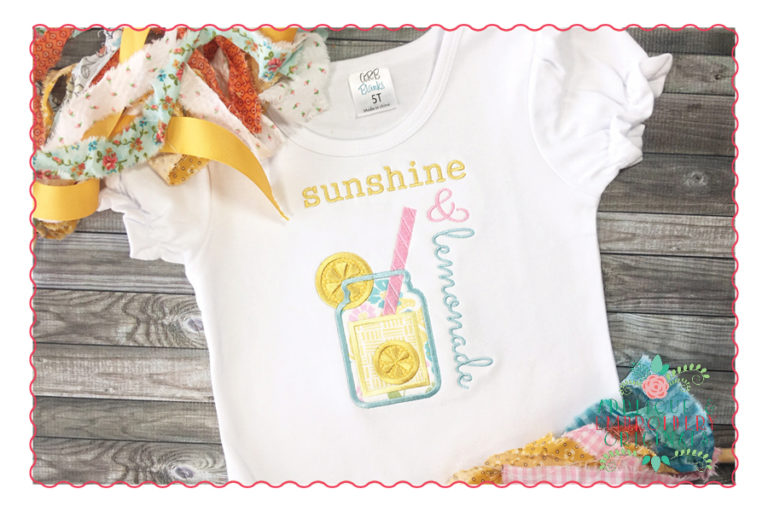 403 Sunshine and Lemonade Applique Design - Image 3