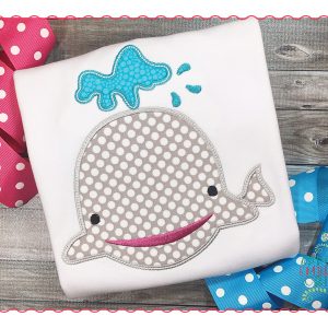 404 Whale Applique Design