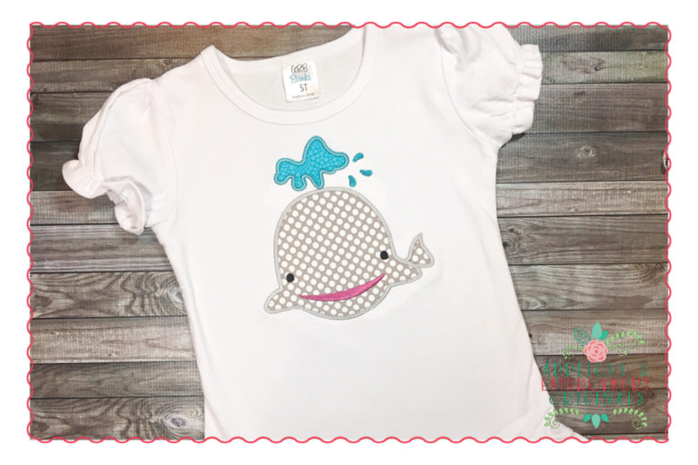 404 Whale Applique Design - Image 3