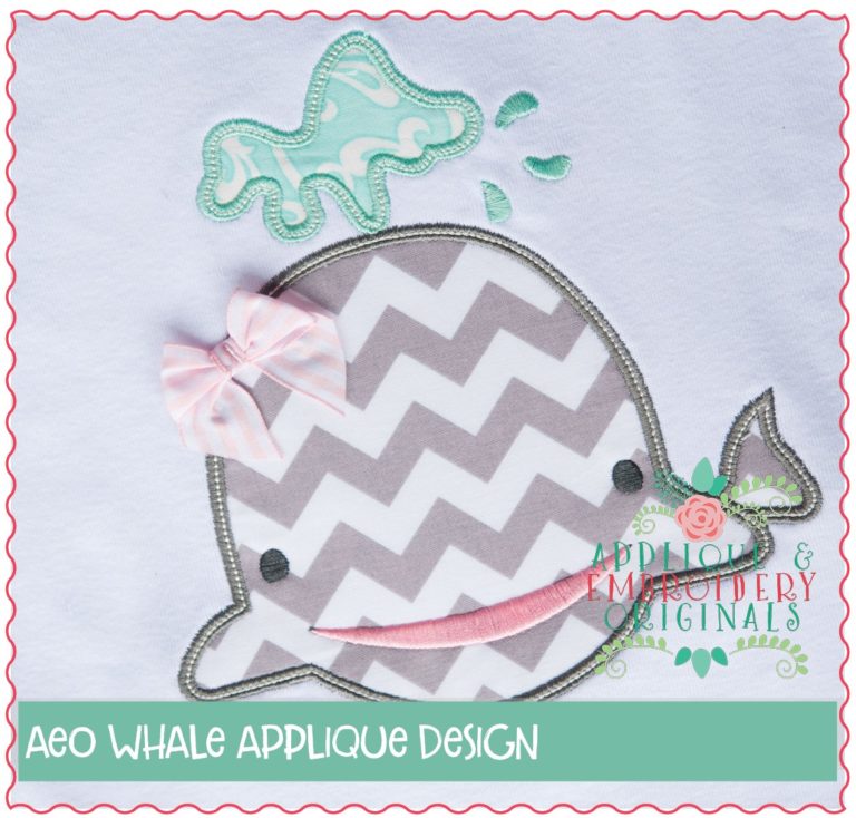 404 Whale Applique Design - Image 2