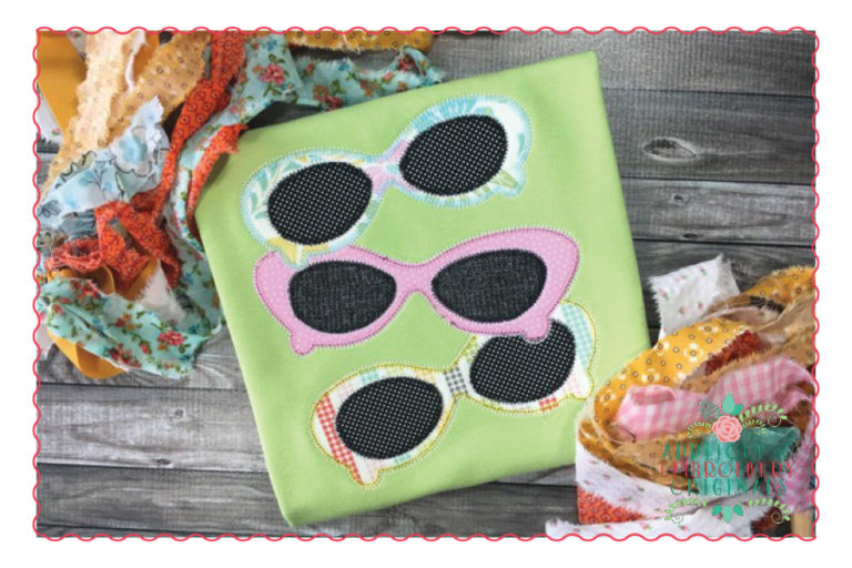 405 Sunglasses Applique Design