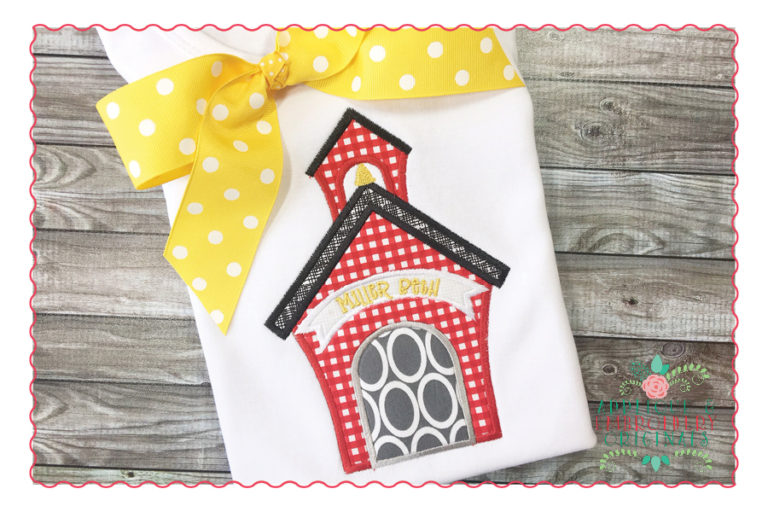 440 School House Applique Design - Image 2
