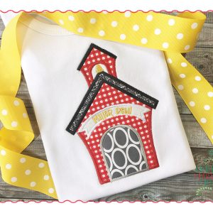 440 School House Applique Design