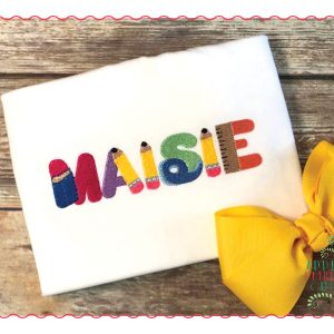 444 Back to School Itty Bitty Embroidery Font