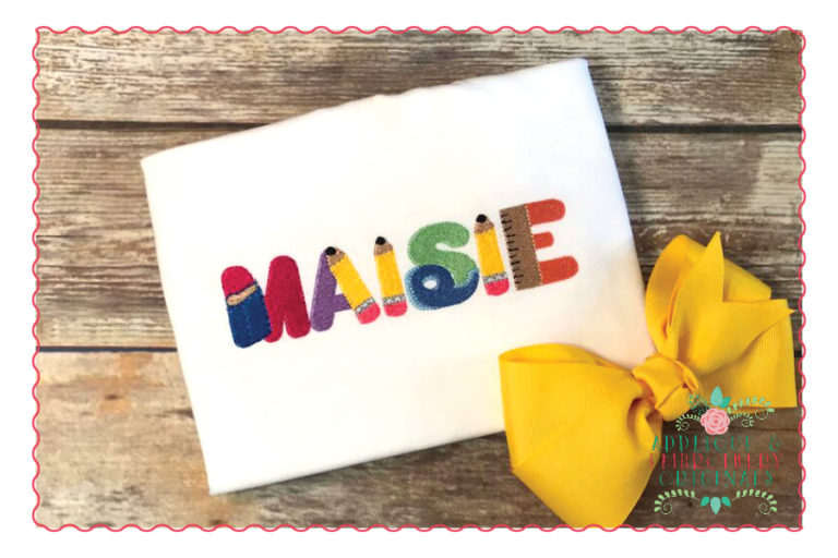 444 Back to School Itty Bitty Embroidery Font