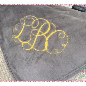 446 Calligraphy Monogram Embroidery Font