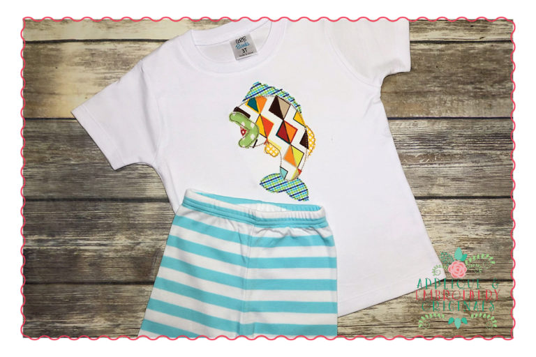 452 Carp Fish Simple Stitch Applique Design - Image 2