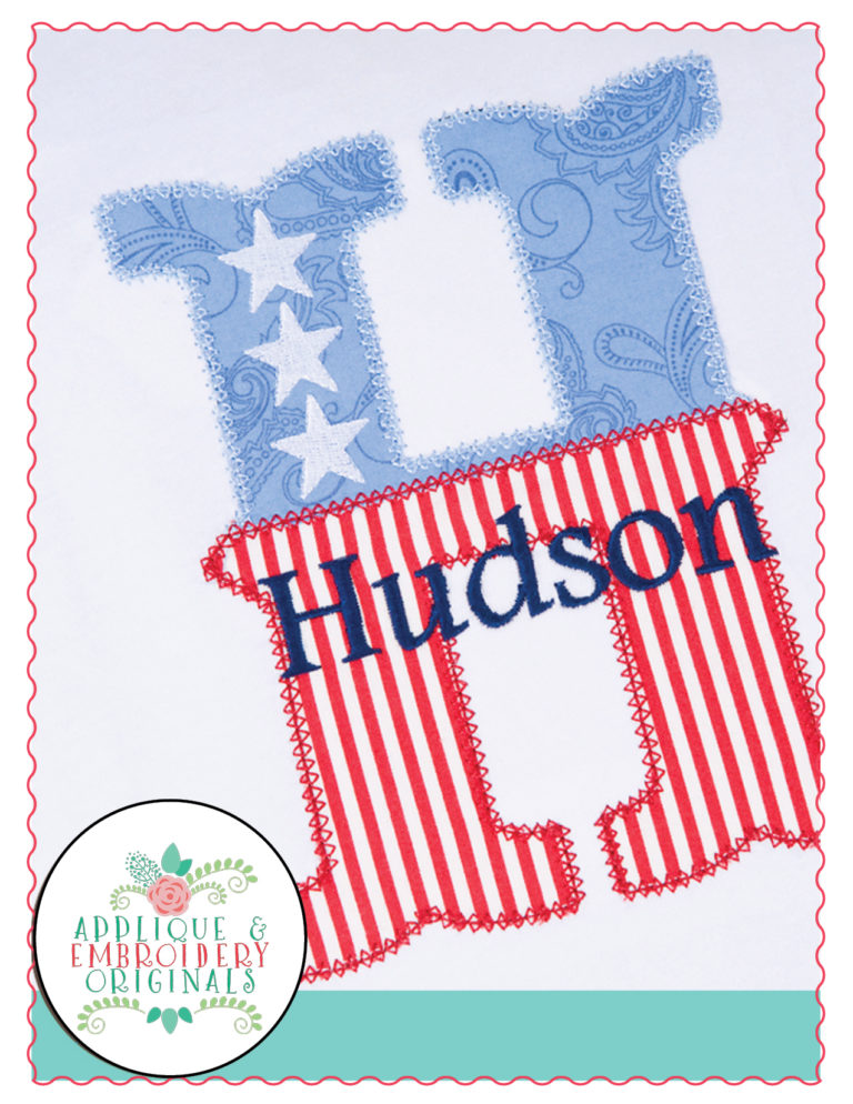 458 Old Glory Applique Font - Image 2