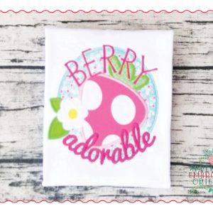 459 Strawberry Berry Adorable Applique Design