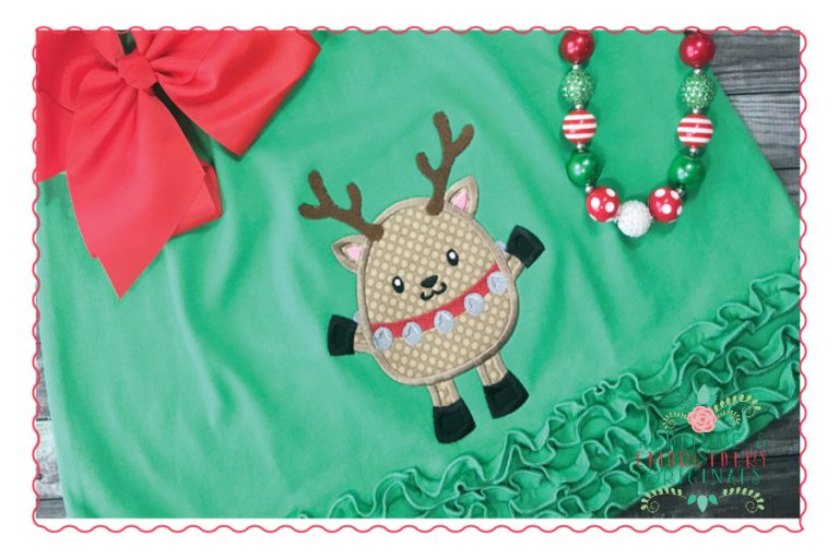 479 Reindeer Jingles Applique Design - Image 6