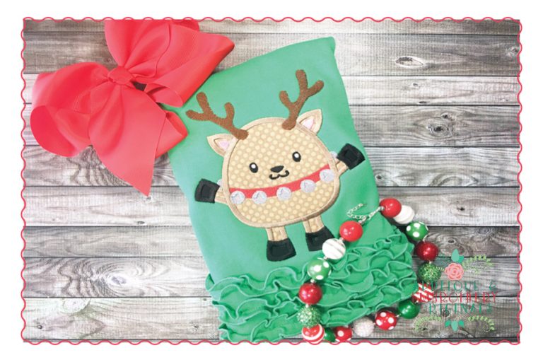 479 Reindeer Jingles Applique Design - Image 5