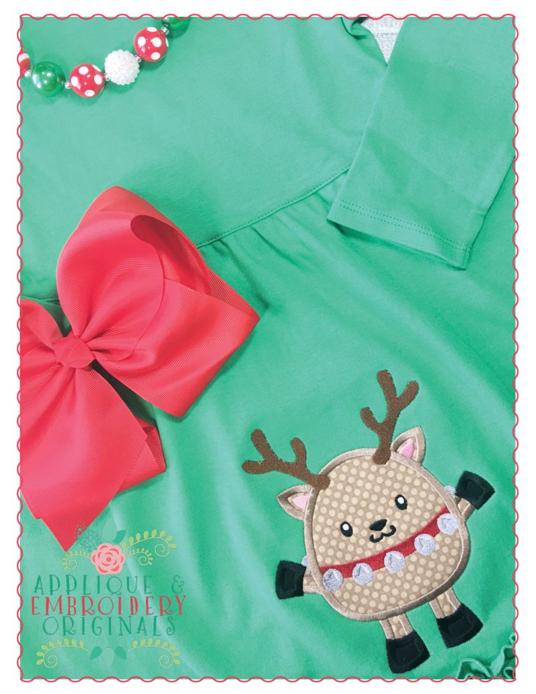 479 Reindeer Jingles Applique Design - Image 3