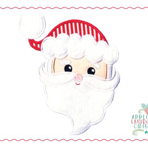 480 Santa Face Whimsical Applique Design