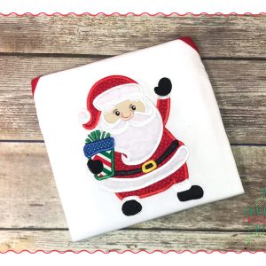 482 Santa Claus with Presents Applique Design