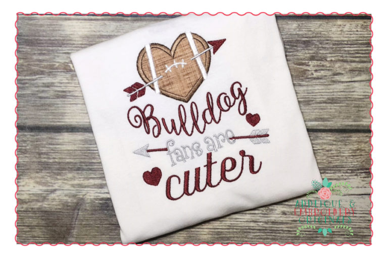 521 Football Fans are Cuter Applique Design