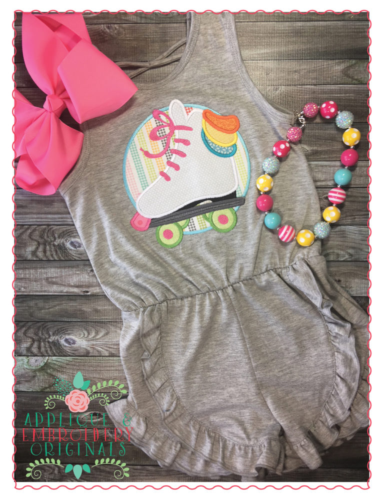 540 Roller Skate Rink Applique Design - Image 2