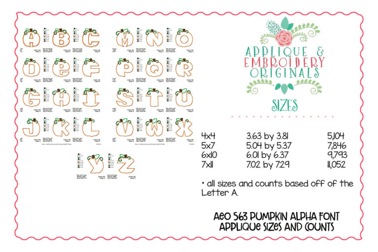 563 Pumpkin Alpha Applique Font - Image 6