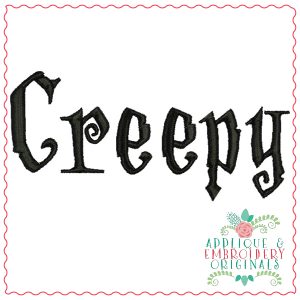 593 Creepy Embroidery Font
