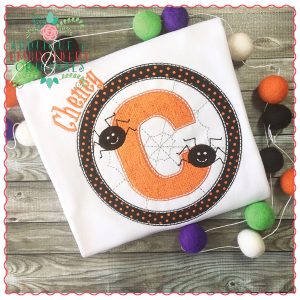 612 Spider Web Alpha Applique Font
