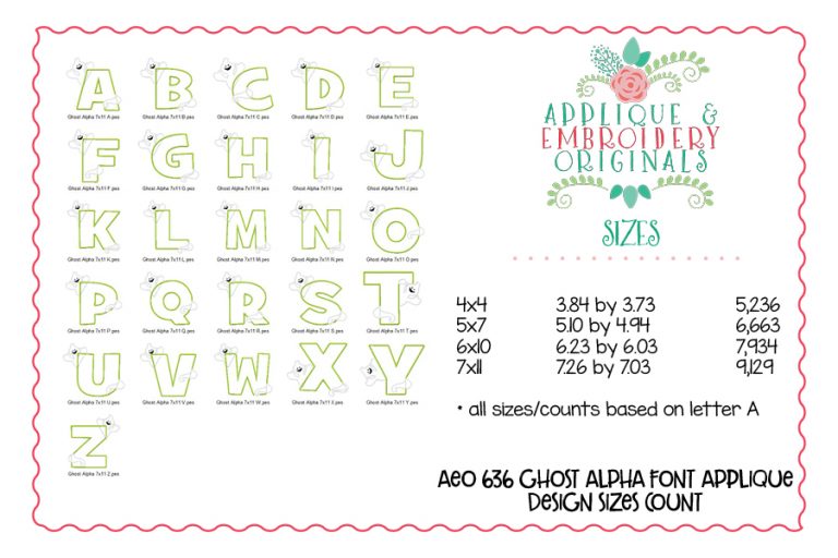 636 Ghost Alpha Applique Font - Image 7