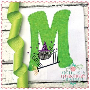645 Spider Witch Alpha Applique Font