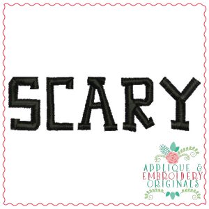 646 Scary Embroidery Font