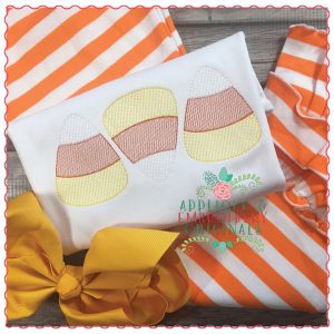 686 Candy Corn Trio Sketch Embroidery Design