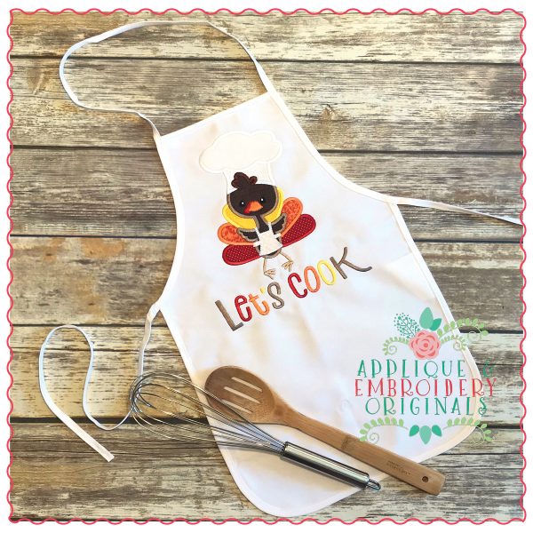 737 Turkey Chef Applique Design - Image 4