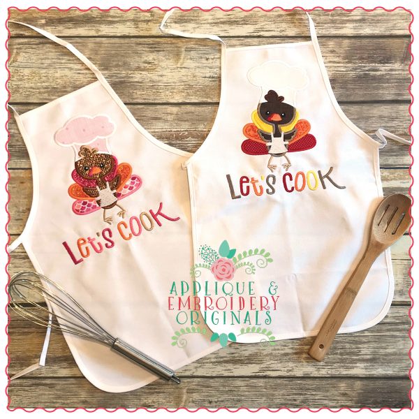 737 Turkey Chef Applique Design - Image 3