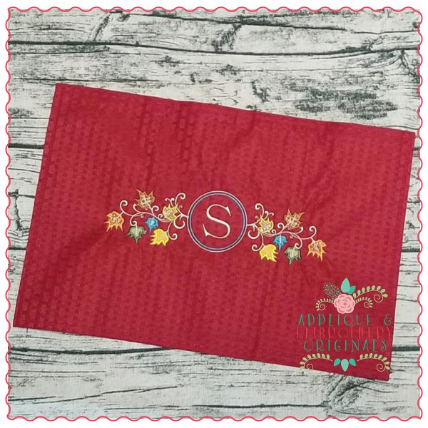 747 Scrolled Leaves Applique Design - Image 2