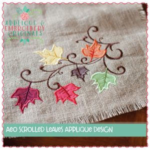 747 Scrolled Leaves Applique Design