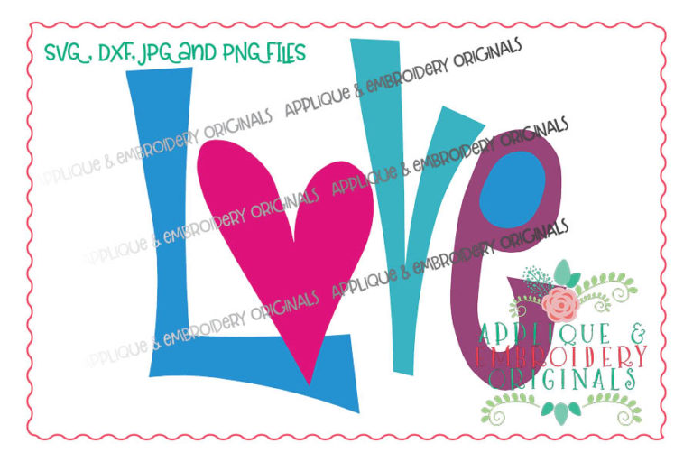 Love Funky Heart Printable Art