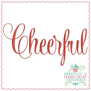 1330 Cheerful Embroidery Font