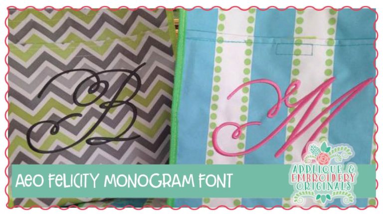 1348 Felicity Embroidery Font - Image 2